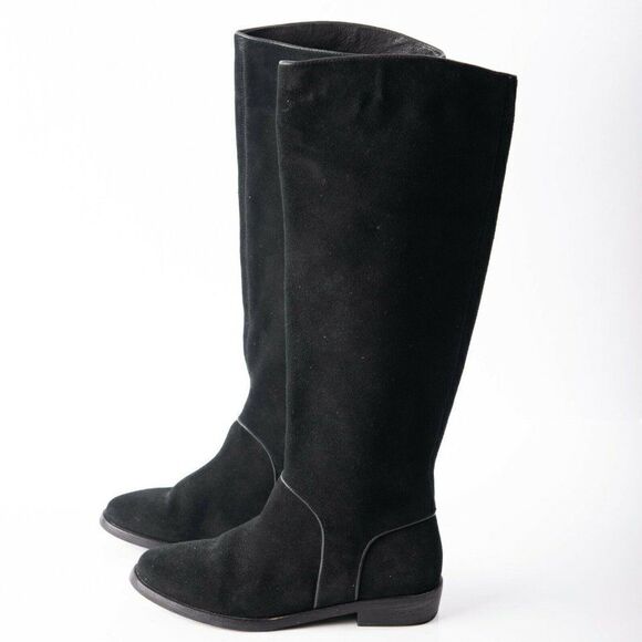 UGG® Womens Gracen Suede Block Heel Riding Boots - Picture 5 of 9